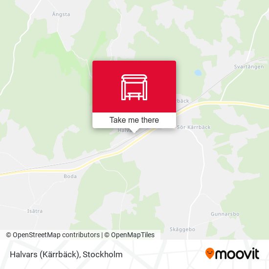 Halvars (Kärrbäck) map
