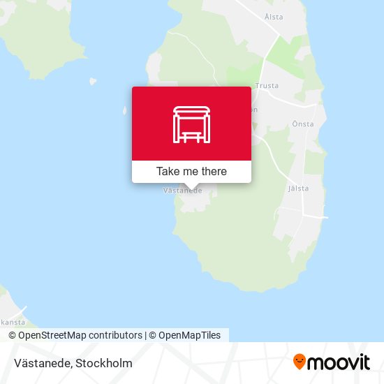 Västanede map