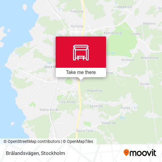 Brålandsvägen map