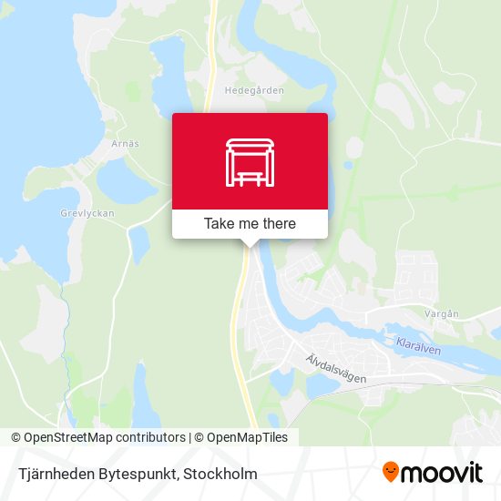 Tjärnheden Bytespunkt map