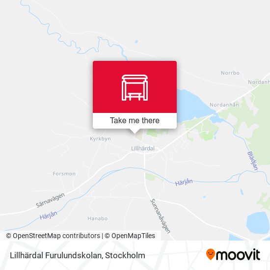 Lillhärdal Furulundskolan map