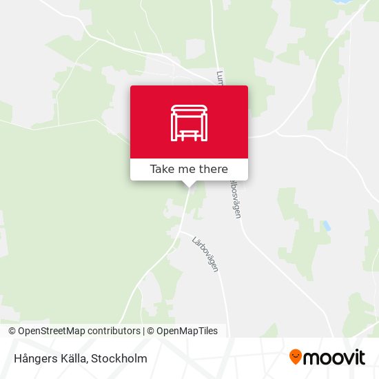 Hångers Källa map