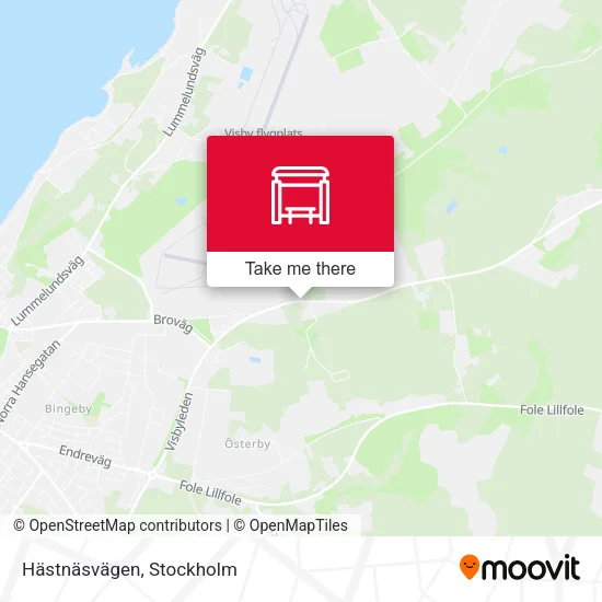 Hästnäsvägen map