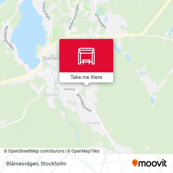 Blåmesvägen map