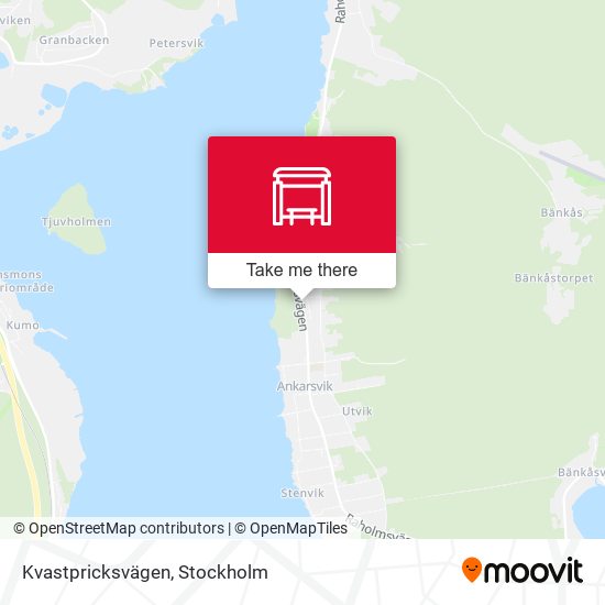 Kvastpricksvägen map
