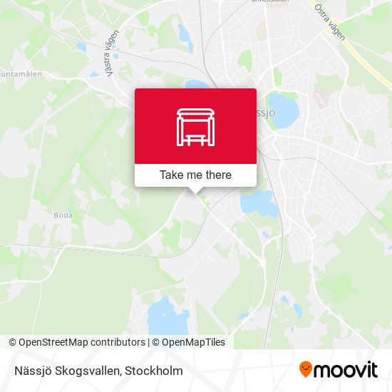 Nässjö Skogsvallen map