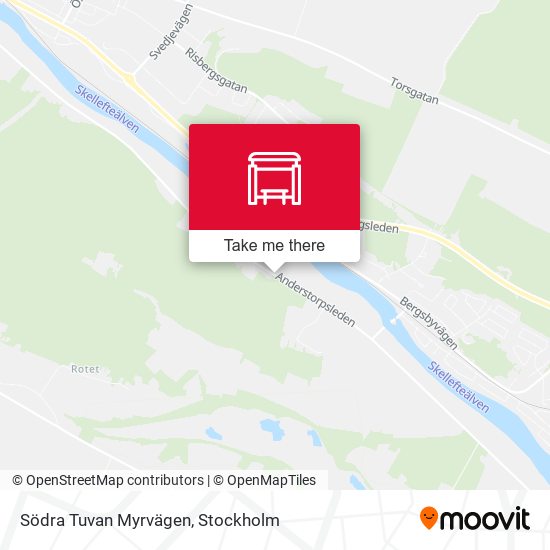 Södra Tuvan Myrvägen map