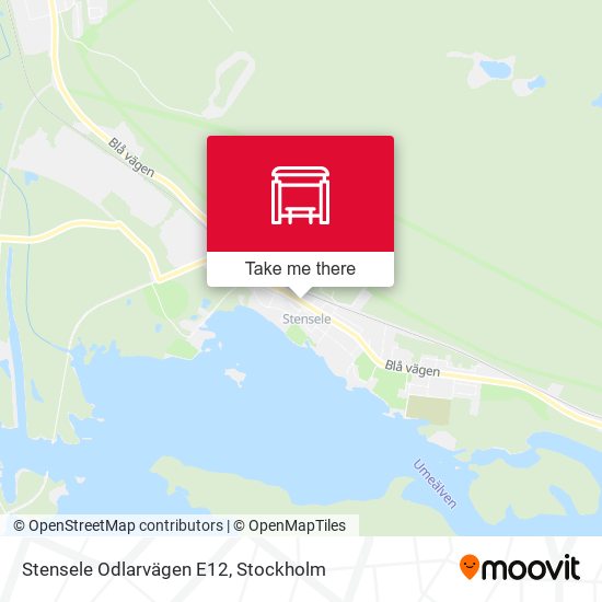 Stensele Odlarvägen E12 map