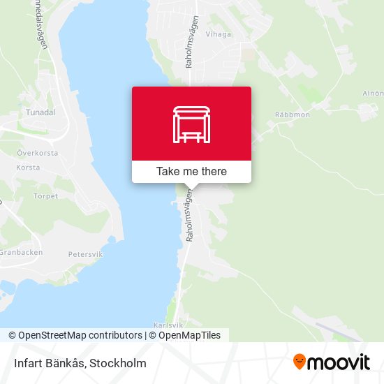 Infart Bänkås map