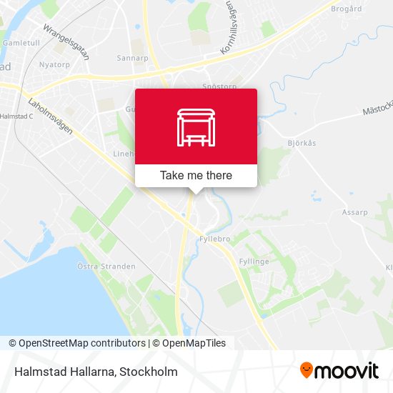 Halmstad Hallarna map