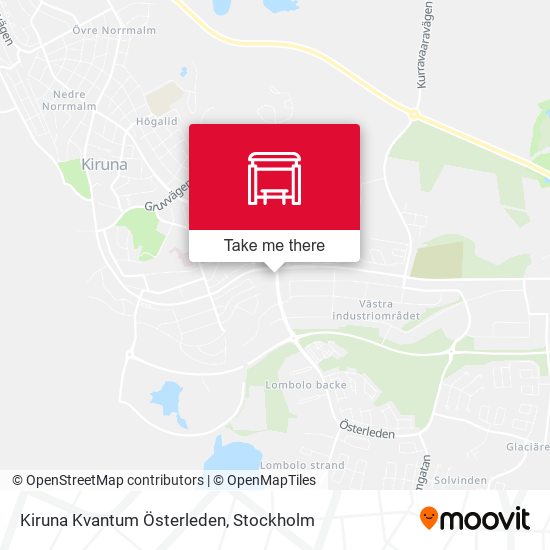 Kiruna Kvantum Österleden map