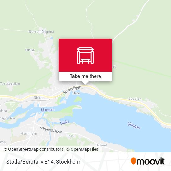 Stöde/Bergtallv E14 map