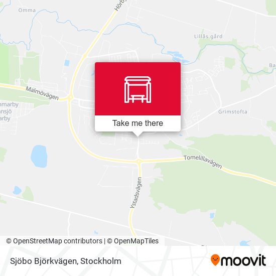 Sjöbo Björkvägen map