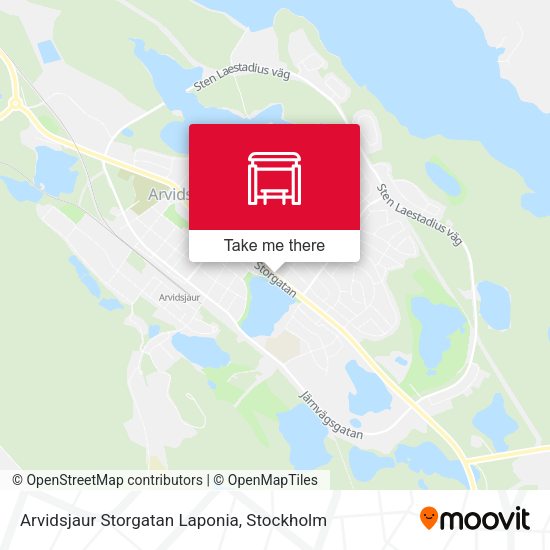 Arvidsjaur Storgatan Laponia map