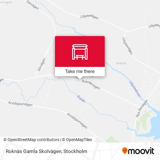 Roknäs Gamla Skolvägen map