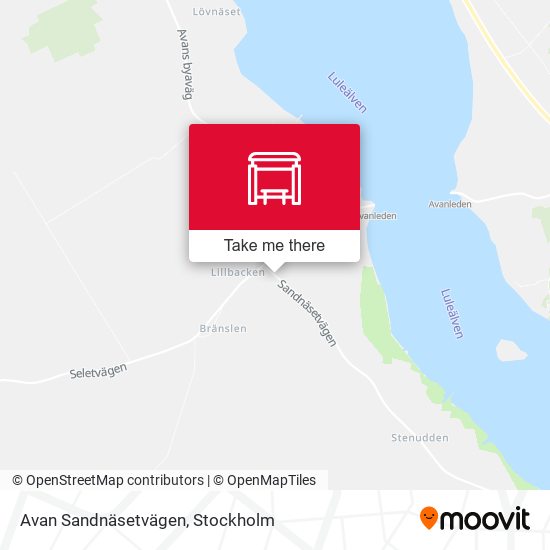 Avan Sandnäsetvägen map
