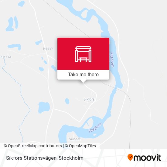 Sikfors Stationsvägen map