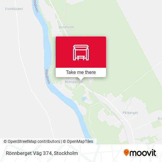 Rönnberget Väg 374 map