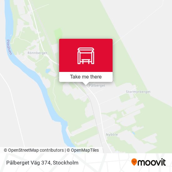 Pålberget Väg 374 map