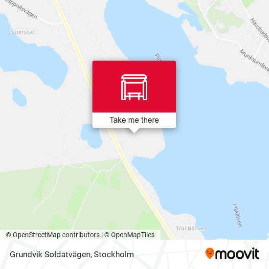 Grundvik Soldatvägen map