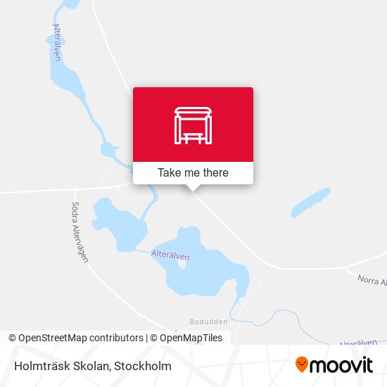 Holmträsk Skolan map