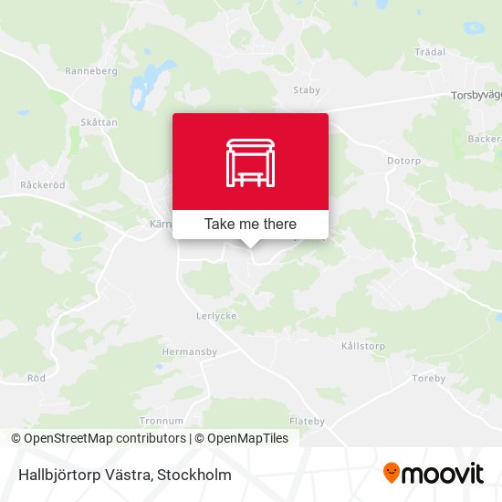 Hallbjörtorp Västra map