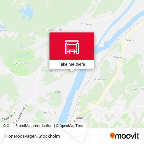 Honerödsvägen map