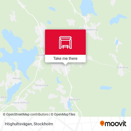 Höghultsvägen map