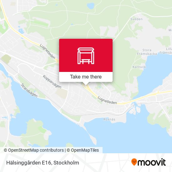 Hälsinggården E16 map