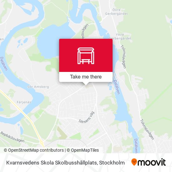 Kvarnsvedens Skola Skolbusshållplats map