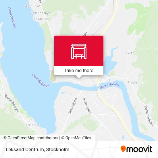 Leksand Centrum map