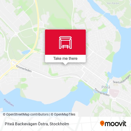 Piteå Backevägen Östra map