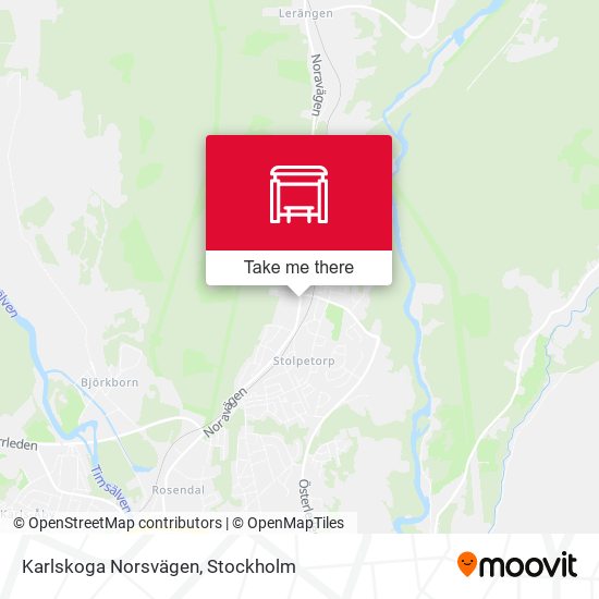 Karlskoga Norsvägen map
