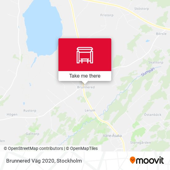 Brunnered Väg 2020 map