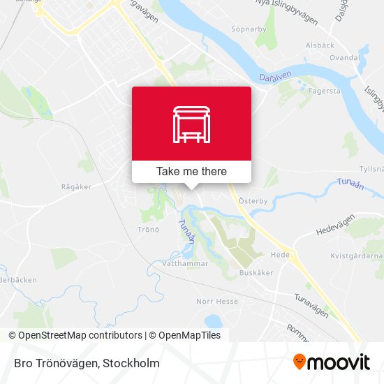 Bro Trönövägen map