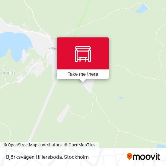 Björksvägen Hillersboda map