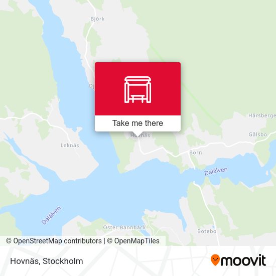 Hovnäs map