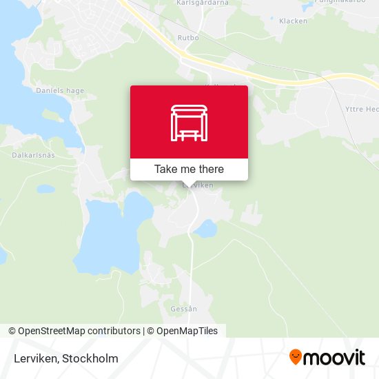 Lerviken map