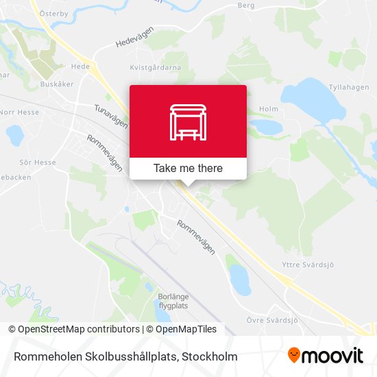 Rommeholen Skolbusshållplats map