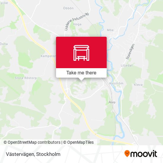 Västervägen map