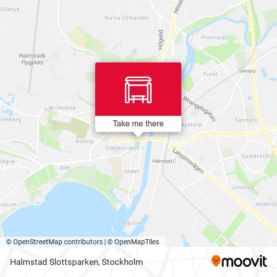 Halmstad Slottsparken map