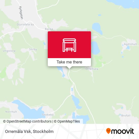 Orremåla Vsk map