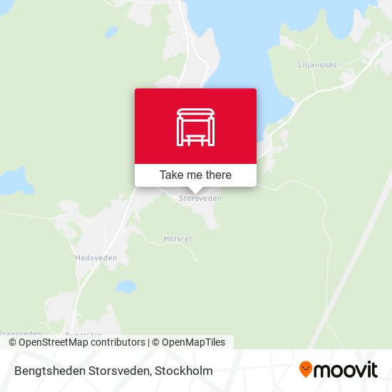 Bengtsheden Storsveden map