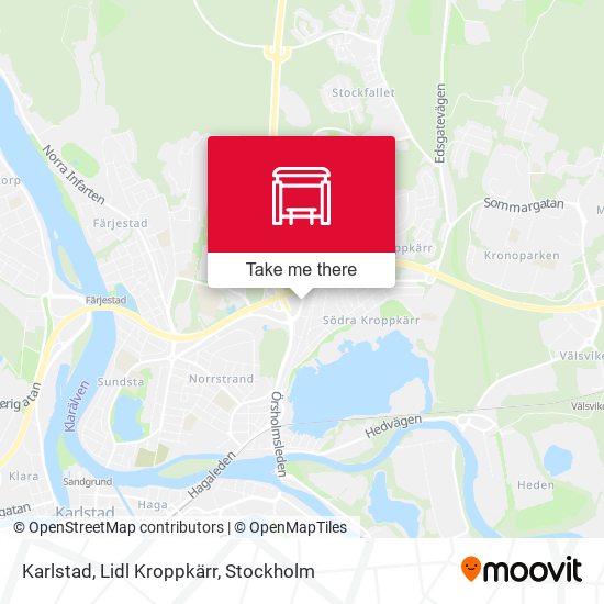Karlstad, Lidl Kroppkärr map