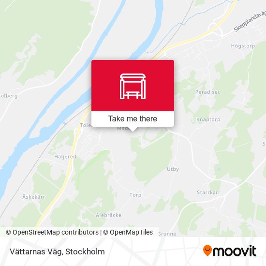 Vättarnas Väg map