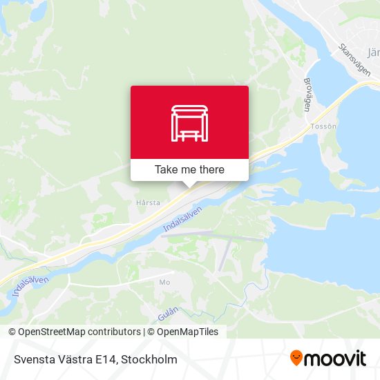 Svensta Västra E14 map