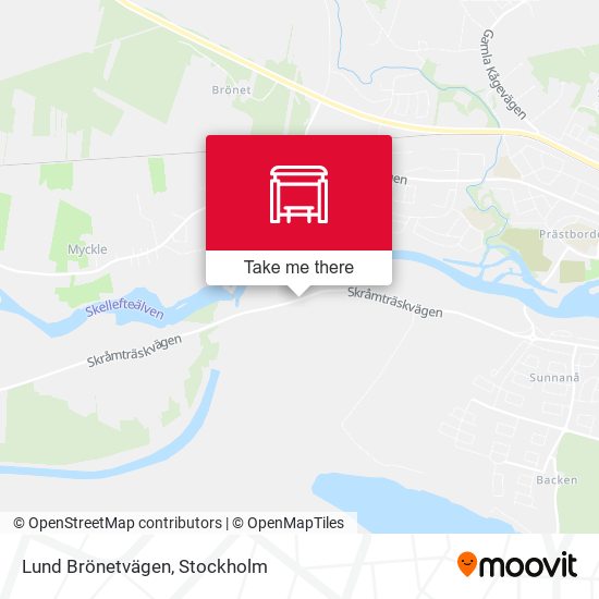 Lund Brönetvägen map