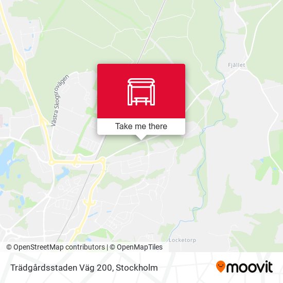 Trädgårdsstaden Väg 200 map