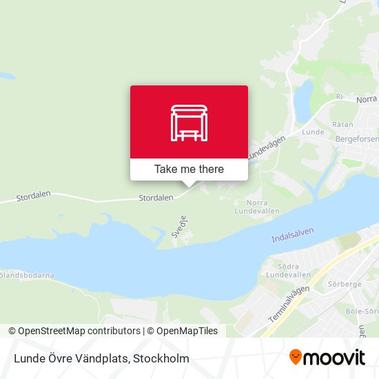 Lunde Övre Vändplats map