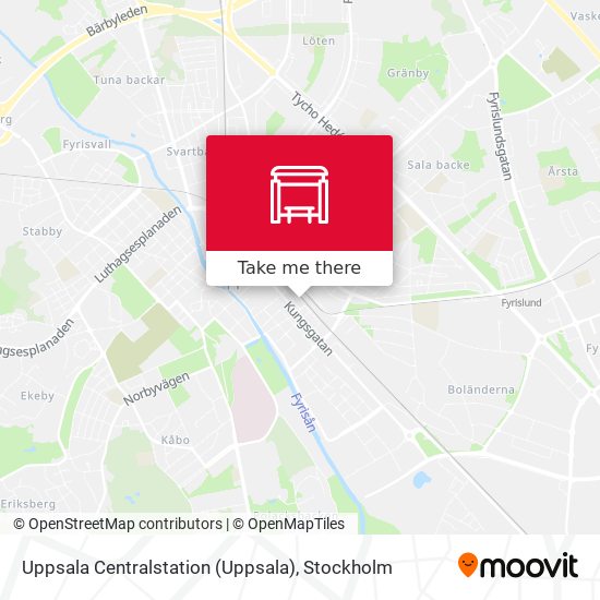 Uppsala Centralstation map